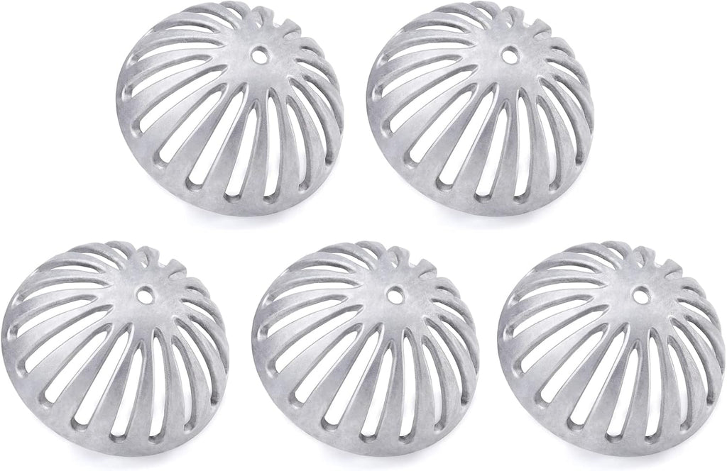Floor Sink Strainer, Floor Drain Strainer, Heavy Duty Aluminum Dome Drain Cover, Floor Drain Cover for Restaurant, Home, Garden, Kitchen, Bar, Buffet or Food Service 5-1/2" W x 2-1/4"H(5PCS)