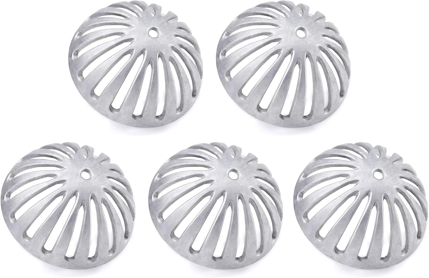 Floor Sink Strainer, Floor Drain Strainer, Heavy Duty Aluminum Dome Drain Cover, Floor Drain Cover for Restaurant, Home, Garden, Kitchen, Bar, Buffet or Food Service 5-1/2" W x 2-1/4"H(5PCS)