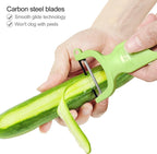 Original Vegetable Fruit Peeler Carbon Steel Blade 3 Pack Red/Green/Yellow…