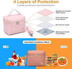 NOL Natural Organic Lifestyle Insulated Lunch Bags for Women Cooler Bag Lightweight Nylon Waterproof Lunch Box For Work
