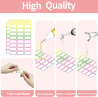 STARLIBOO Removable Freezer Labels,1x2 Inch Color Coding Removable Labels for Food Containers, Removable Label Easy Peel Off, Freezer Label to Write on/Waterproof (8 Colors,360 Pcs)