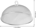 Metal Mesh Screen Food Cover, Stainless Steel Dome Food Tent Umbrella, Outdoor Picnic Food Cover Net Keep Out Flies, Bugs, Mosquitoes (11.81inches / 30cm)