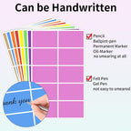 STARLIBOO Colored Labels Stickers, 3 x 2 Inch Rectangular Moving Labels for Boxes, 8 Colors Large Moving Stickers- 320 Pack