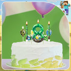 13 Pcs Dynamite Candles 12 TNT Themed Birthday Cake Candles and Number 8 Candle Cake Topper for Pixel Theme Birthday Party Anniversary Party Dynamite Theme Party Video Game Party Supplies (Number 8)