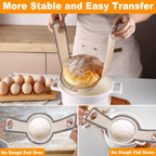 Philorn Silicone Bread Sling for Dutch Oven 2 Pcs, Reusable Silicone Bread Baking Mat With Extra Long Handles Non-Stick & Easy to Clean for Transfer Sourdough, Oval and Round