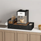 Homeiju Coffee Pod Drawers - K Cup Organizer, Nespresso Pods Holder with Mug Rack, Coffee Holder for Countertop, 52 Capacity Pods, Suitable for Kitchens, Offices and Coffee Bars（Patent Pending）