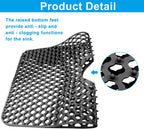 1 Pack Silicone Sink Protectors, Non-Slip Kitchen Mats Heat Resistant Sink Mat, 28'x 15 inches for Kitchen Farmhouse Stainless Steel Porcelain Bottom