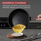 Kikcoin Pots and Pans Set Non Stick 31 Piece Kitchen Nonstick Cooking Cookware Sets with Grill Pan Saucepan Baking Sheet Utensil
