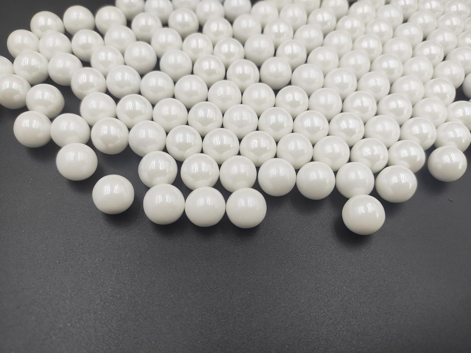 Edible White Pearl Sugar Sprinkles 4.23 oz, 10mm Candy Pearls Ideal for Baking, Cake and Cupcake Toppers, Cookie Decoration, Ice Cream Topping, Wedding Shower Valentines Halloween Christmas
