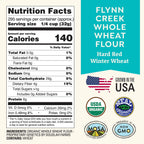 Organic Whole Wheat Flour 25 lb - Non-GMO, Pesticide-Free, Regenerative Organic Certified for Baking Bread, Pizza, Pasta, & More by Doudlah Farms