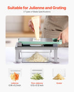 VEVOR Vegetable Chopper Mandoline Slicer, All-in-1 Food Veggie Cutter with 8 Stainless Steel Blades, Cheese Grater Onion Potato Salad Dicer with Container,Kitchen Gadgets&Essentials Home Appliances