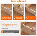 Lifewit 12 Pack Drawer Dividers Plastic 6" High, 13.5-22" Adjustable Drawer Organizers for Clothes, Expandable Dresser Separators in Bedroom/Bathroom/Kitchen/Fridge/Office Organization and Storage