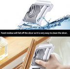 2 Packs Egg Slicer,Strawberry Slicers, Stainless Steel Wire Egg Slicer for Hard Boiled Eggs, Heavy Duty Aluminum Base Metal Egg Cutter for Egg Strawberry Soft Fruit & Food, Dishwasher Safe