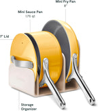 Caraway Mini Cookware Set - Non-Stick Ceramic Fry Pan (1.05 qt, 8") & Sauce Pan (1.75 qt) - Non Toxic, PTFE & PFOA Free - Oven Safe & Stovetop Agnostic (Gas, Electric & Induction) - Marigold