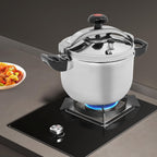11.6 Quart Pressure Cooker Stainless Steel Pressure Canner, Large Capacity, Commercial Pressure Cooker Clamp On Type, Single Valves for Family or Commercial Use