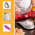 2PCS 1/2 Tbsp(1.5tsp, 1/4oz, 7.5ml) Single Measuring Spoon with Pink Silicone Grip, Stainless Steel Individual Measure Scoop Only