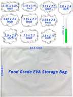 Frame Cookie Cutters 10 Shapes with 6 Cookie Scribes & 1 Storage Bag, Plaque Fondant Dough Cutters Baking Tools Kitchen Accessories for Home Daily Holiday Party