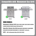 SafBbcue 97888 Full Size Griddle Inserts for Monument 24367 24633 13892 17842 35633 41847NG Grill Flat Top Griddle for Monument Replacemnt Parts 35633G 35633B D405 D425, Carbon Steel