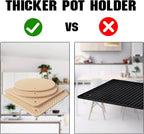 Joyhalo Trivets for Hot Dishes - Hot Pads for Kitchen, Silicone Pot Holders for Hot Pots and Pans, Silicone Mats for Kitchen Countertops, Table, Flexible Easy to Wash and Dry, Khaki