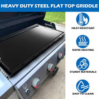 6789 Full Size Griddle Inserts for Weber Genesis II 400 Series Flat Top Grill Plate with Handles for Weber Genesis II E-410 S-410 E-435 S-435 LX E/S-440