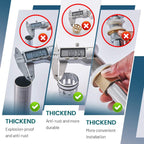 Bathroom Sink Drain with Overflow, Brushed Nickel Pop Up Drain 2 Pack, All Metal Bathroom Sink Stopper for Vanity Vessel Sink, Stainless Steel and Brass, RM083J-P2