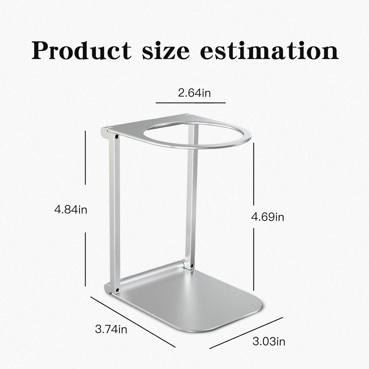 Portable Foldable Coffee Machine Stand with Pour Over Stand for Pour Over Coffee Dripper