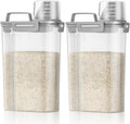 TBMax Rice Container 2 Pack 5 Lbs, Small Pet Dog Cat Food Container Dispenser, Kitchen Cereal Storage Container with Cup, Perfect for Daily Use, Travel, and Portion Control