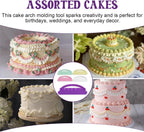 5PCS Cake Decorating Tools Set,Cake Turntable,Sweet Stamps Cake Decorating,Fondant Tools for Baking,Applicable for Creating Birthday Cakes,Ideal with Home Bakers and Cake Enthusiasts
