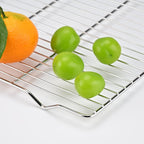 2-Pack Cooling Racks for Baking, 10x15 Inch Heavy Duty Stainless Steel Wire Baking Rack for oven cooking, Oven Safe Cookie Cooling Rack Set, Fits Half Sheet Pan, Dishwasher Safe & Non-Toxic