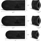 Leather Skillet Handle Cover for Cast Iron Skillets, Heat Resistant Pan Handle Covers (Charcoal Black)