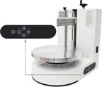 TECHTONGDA Cake Cream Spreading Frosting Icing Turntable Automatic Coating Machine with Graduated Scraper 60-320RPM Rotating Speed for 6-14inch Cakes White