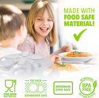 Magnetic Microwave Splatter Cover, Clear Microwave Cover for Food - Vented & Magnetic Microwave Food Cover, 12-inch, BPA-Free - White
