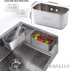 Stainless Steel Sink Strainer Kitchen Food Catcher Sink Strainer Basket for Filter Kitchen Waste and Wash Vegetables Fruits