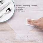 Gartful Silicone Mats for Countertop - Thicker, 28" by 20" Extra Large Multipurpose Mat, Counter Table Protector, Desk Saver Pad, Placemat Nonstick Nonskid Heat-Resistant Pad, Translucent