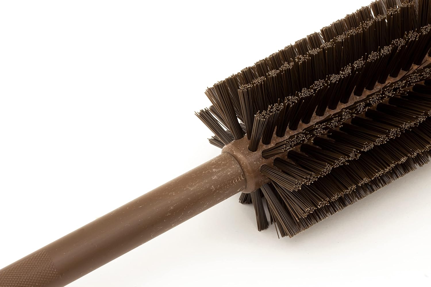 SPARTA Large Water Bottle Brush Ideal for Wide-Mouth Jars, Bottles and Tumblers, Dishwashing Tool with Handle for Home and Commercial Kitchens, Plastic, 16 Inches, Brown
