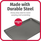GoodCook AirPerfect Non-Stick 17” X 11" Cookie Sheet Set , Homemade, Frozen & Leftover Slices, Set of 2