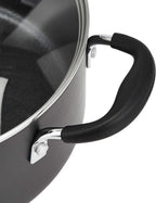 Amazon Basics Hard Anodized Non-Stick 12-Piece Cookware Set, Black - Pots, Pans and Utensils