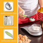 1PCS 1 Tbsp(3tsp, 1/2oz, 15ml) Single Measuring Spoon with Green Silicone Grip, Stainless Steel Individual Measure Scoop Only