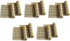 JapanBargain, Pack of 10 Large Bamboo Sushi Mats Sushi Roller Rolling Mats Sushi Maker, 10.5-inch Square