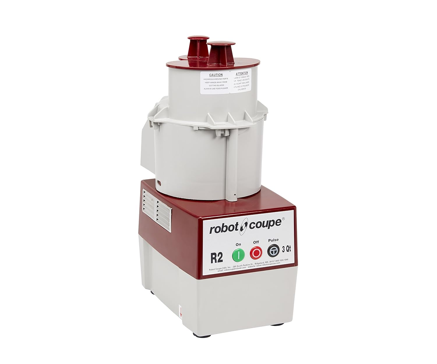 Robot Coupe - 4581 R2N Continuous Feed Combination Food Processor with 2.9 L Polycarbonate Bowl, 1-HP, 120-Volts