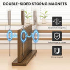 Extra Large Magnetic Knife Holder, Double-Sided Magnetic Knife Block Universal Multi-function Display Rack for Kitchen Counter (Rub Color)