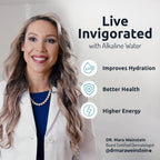 Invigorated Water pH Vitality Stainless Steel Alkaline Water Filter Pitcher - High pH Water Purifier with 1 Alkalizer Filter Pouch (400-Liter Capacity), 8-Cup (1.9L, Black)