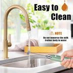 Nahida Granite Green Milk Frother Wand for Coffee, Frother Handheld Rechargeable Electric Whisk with 3 Heads 3 Speeds Drink Mixer Coffee Frother Foam Maker For Latte, Cappuccino, Hot Chocolate, Egg