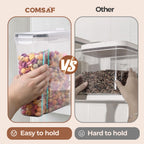 Cereal Containers Storage Set (6L / 4L), Airtight Food Storage Containers for Pet Food Nuts,Cereal Dispenser for Kitchen Pantry Organization