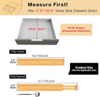 Utoplike 4 pcs Bamboo Kitchen Drawer Dividers Large, Adjustable Drawer Organizers, Spring Loaded, Works in Kitchen, Dresser, Bathroom, Bedroom, Drawer, Desk