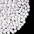 Kasvan White Heart Shapes Sprinkles - Edible Candy Pearls 130g/4.58 Oz, Mix Size, Baking Cake Decorations, Ice Cream Toppings and Cookie Decorating, Wedding Party Chirstmas Supplies (White)