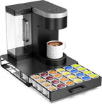 Storage Organizer Drawer for K-Cup Pods, ZECENN Coffee Pods Holder for Keurig Pods, Coffee Station Organizer Coffee Bar Accessories (36 Pods Capacity -Storage Drawer)