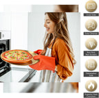 Thenshop 8 Pieces 12 Inch Pizza Pans Bulk Stainless Steel Sets Round Bakeware Pizza Trays for Oven Kitchen Baking Home Restaurant Safe Sturdy Reusable Easy Clean(Gold)