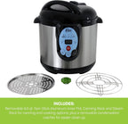 CAREY DPC-9SS Smart Electric Pressure Cooker and Canner, Stainless Steel, 9.5 Qt