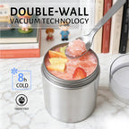 Stainless Steel Bento Box Set for Adult - 42oz Leak-Proof Lunch Box Containers with Thermo, Insulated Bag for Work Travel Dining Out